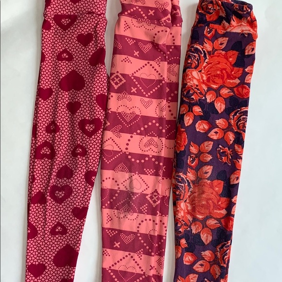 LuLaRoe Other - 3 pair lularoe kids leggings S/M